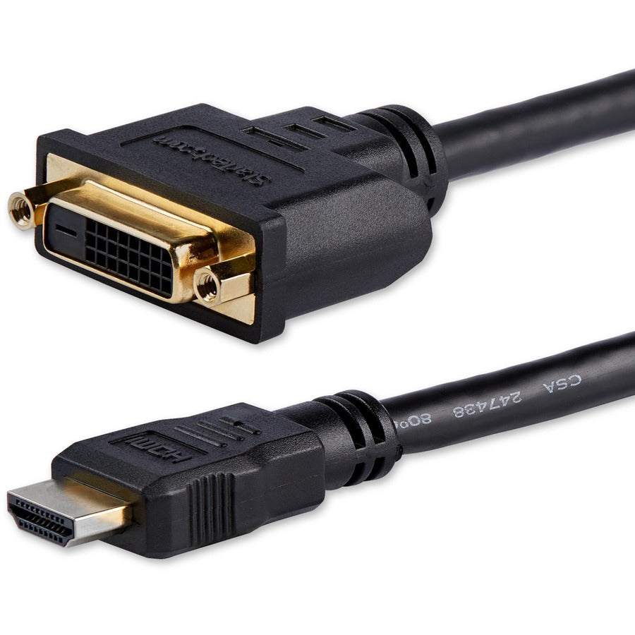 StarTech.com 8in HDMI® to DVI-D Video Cable Adapter - HDMI Male to DVI Female