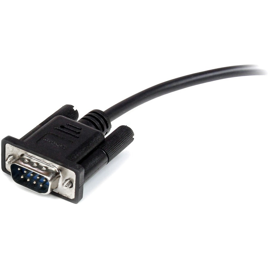 StarTech.com 0.5m Black Straight Through DB9 RS232 Serial Cable - M/F