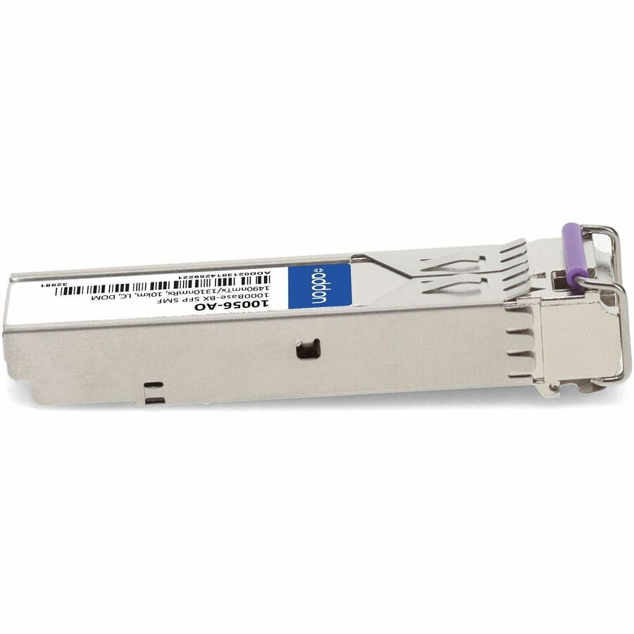 AddOn Extreme Networks 10056 Compatible TAA Compliant 1000Base-BX SFP Transceiver (SMF, 1490nmTx/1310nmRx, 10km, LC, DOM)