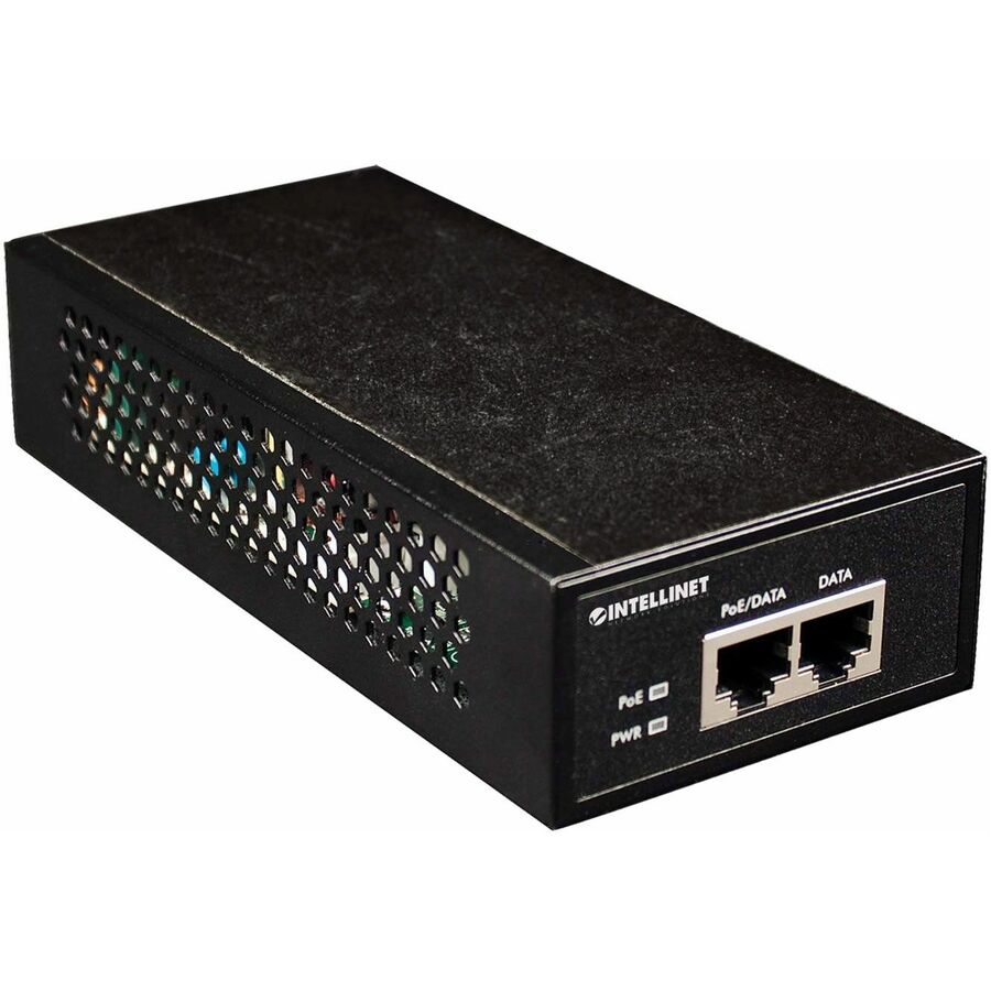 Intellinet Network Solutions 1-Port Gigabit High-Power PoE+ Injector, Metal