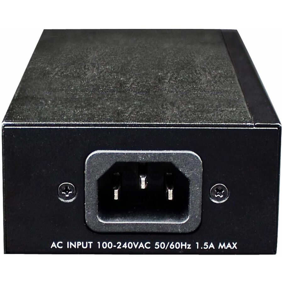 Intellinet Network Solutions 1-Port Gigabit High-Power PoE+ Injector, Metal