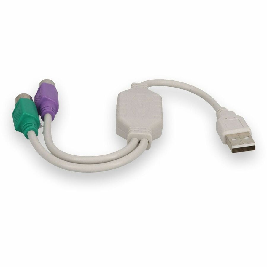 AddOn USB 2.0 (A) Male to PS/2 Female Gray Adapter