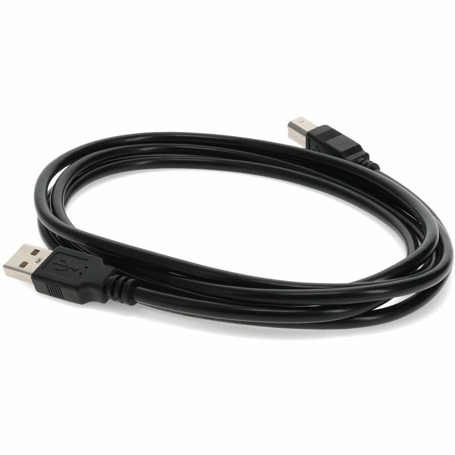 AddOn 6ft USB 2.0 (A) Male to USB 2.0 (B) Male Black Cable