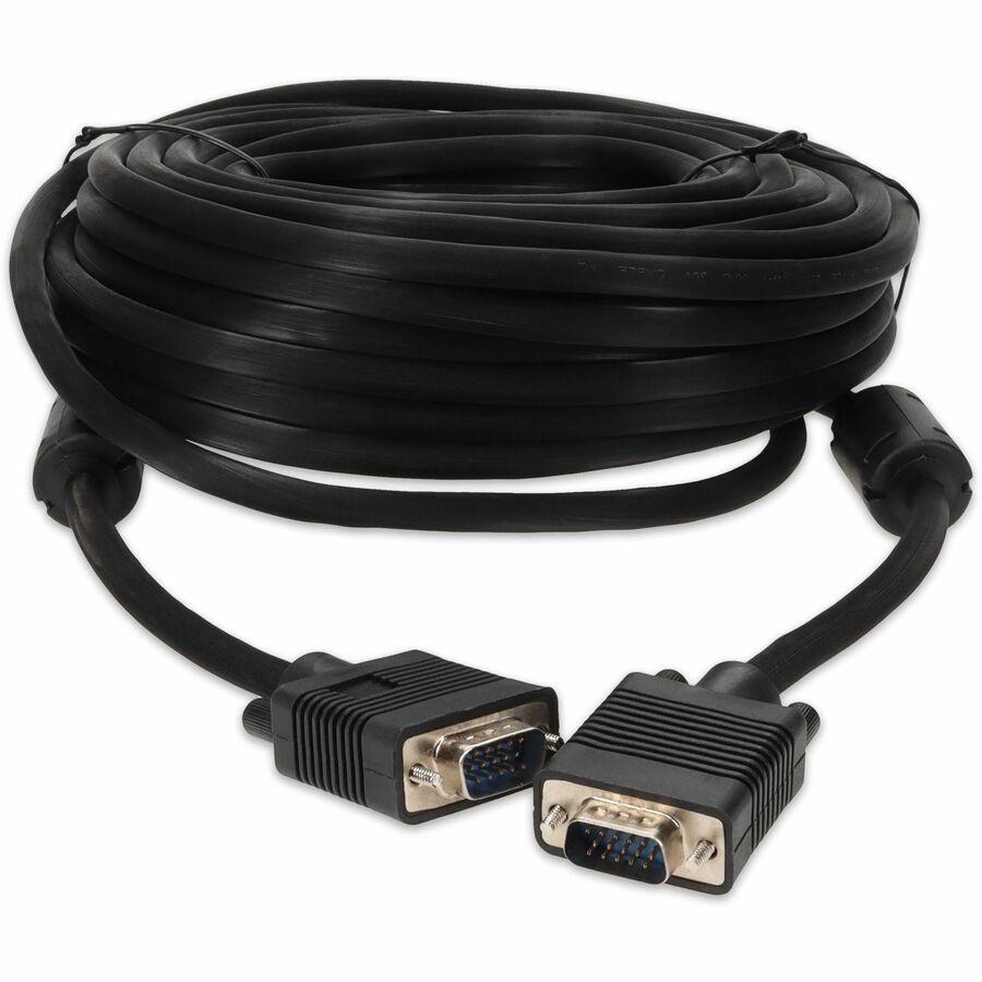 50ft VGA Male to VGA Male Black Cable For Resolution Up to 1920x1200 (WUXGA)