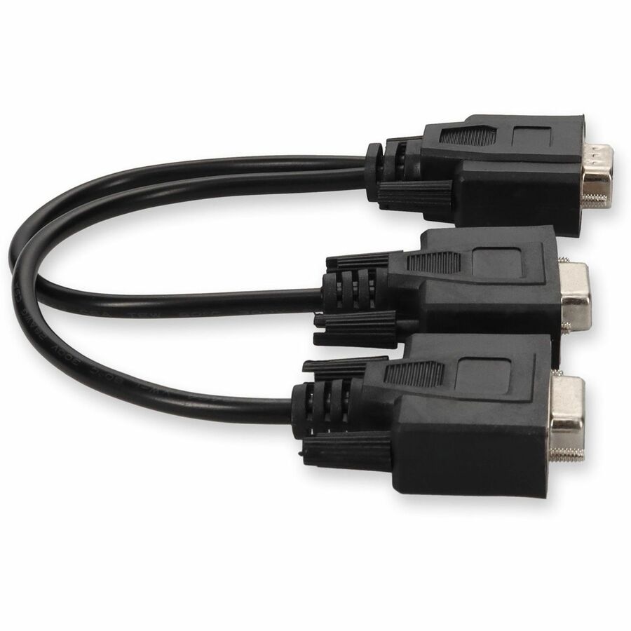VGA Male to 2xVGA Female Black Adapter For Resolution Up to 1920x1200 (WUXGA)