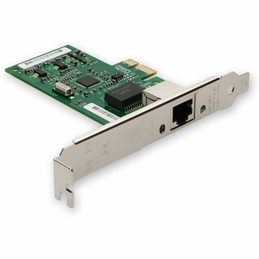 AddOn 10/100/1000Mbs Single Open RJ-45 Port 100m PCIe x4 Network Interface Card