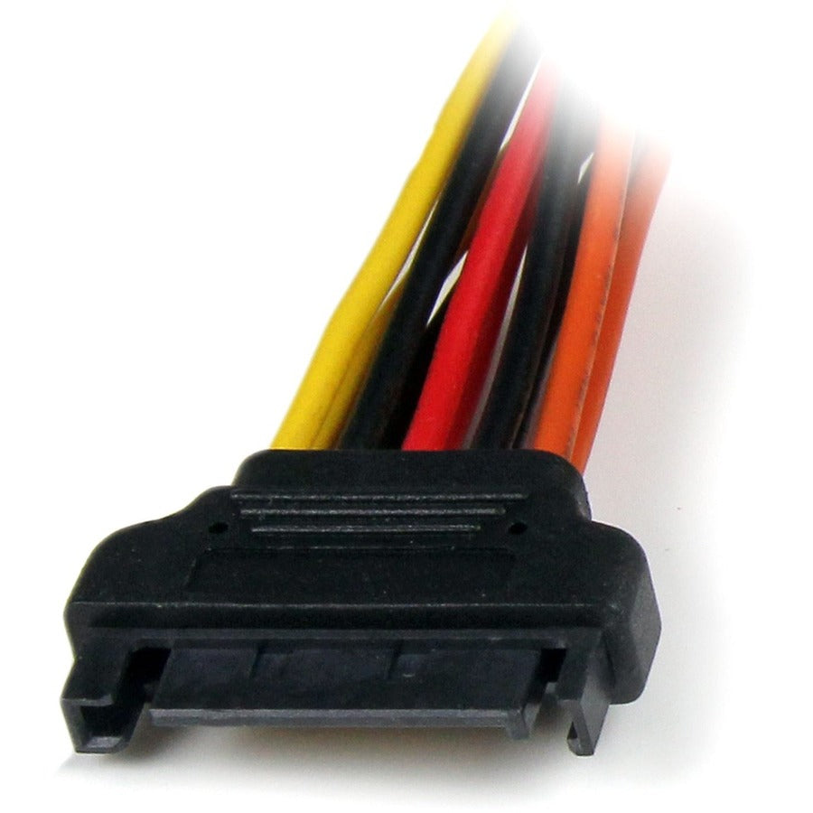 StarTech.com 6in Latching SATA Power Y Splitter Cable Adapter - M/F