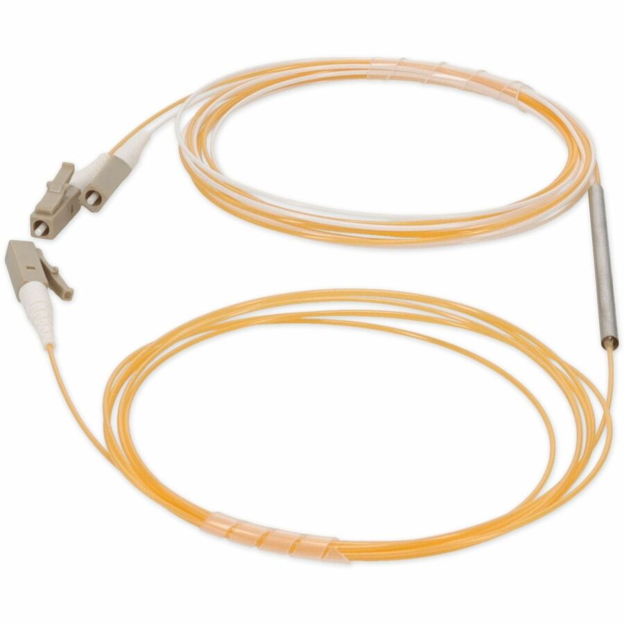 AddOn 3m LC (Male) to 2xLC (Male) Orange OM2 Simplex Fiber Splitter Cable With 50/50 Ratio
