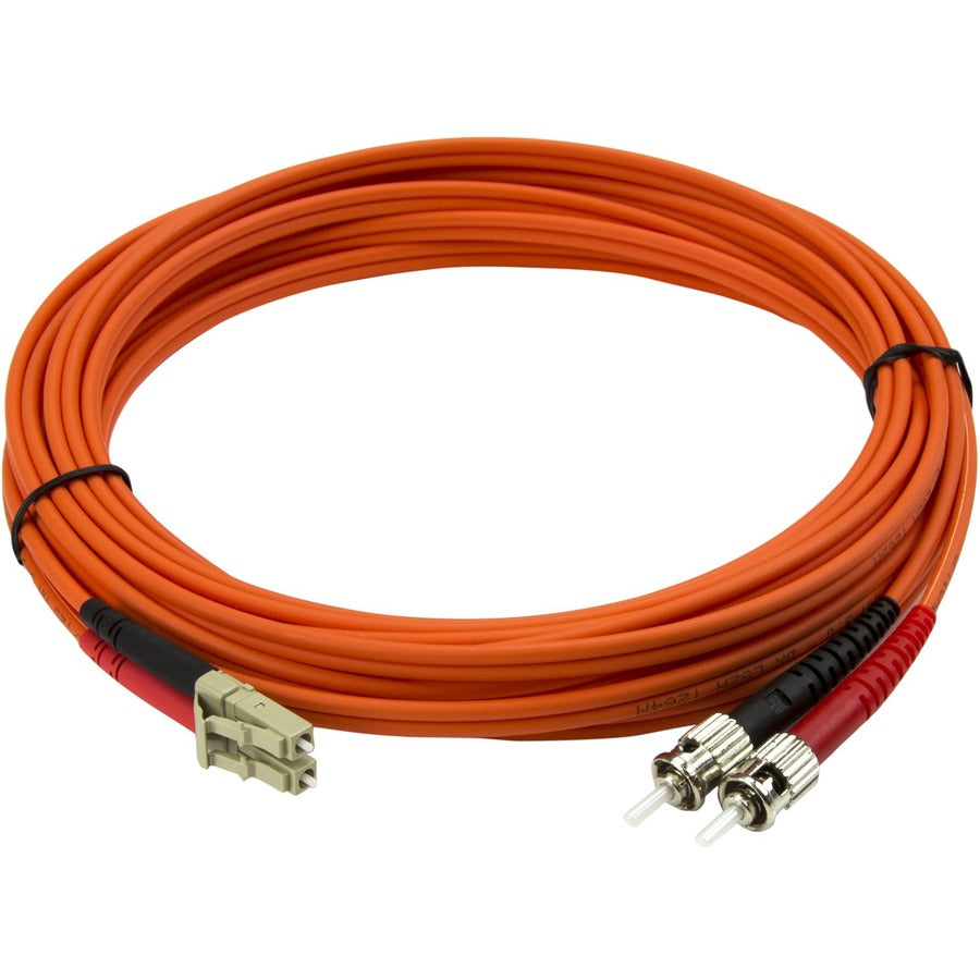 StarTech.com 5m Fiber Optic Cable - Multimode Duplex 50/125 - LSZH Fiber Jumper Cord - LC/ST