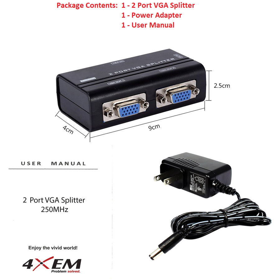 2PORT VIDEO SPLITTER 1920X1440