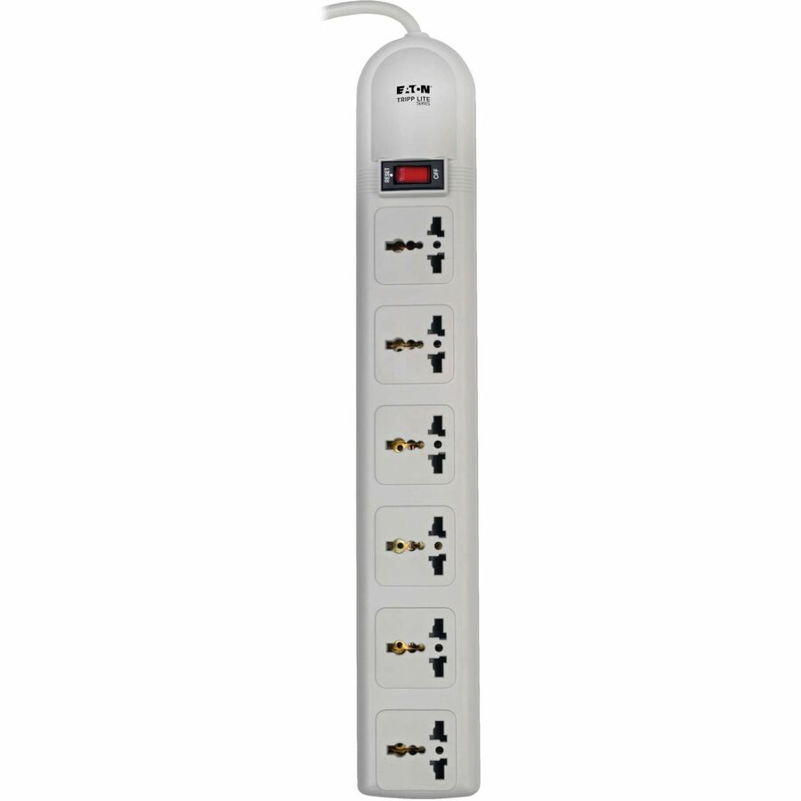 Eaton Tripp Lite Series Protect It! 230V 6-Universal Outlet Surge Protector, 1.8M Cord, German/French Plug, 750 Joules