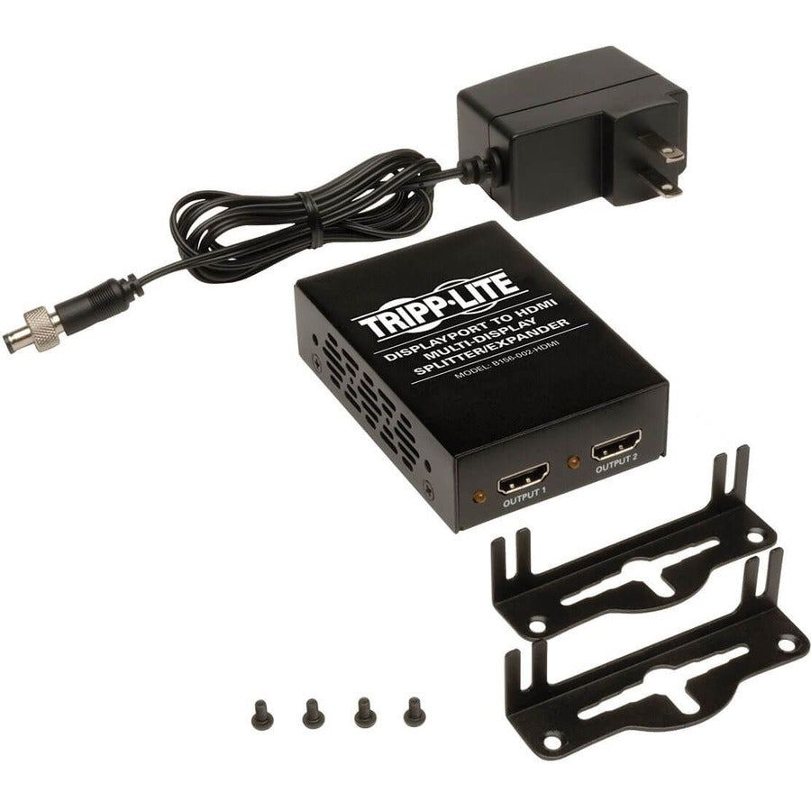 Eaton Tripp Lite Series 2-Port DisplayPort to HDMI Multi-Monitor Splitter MST Hub, 4K UHD, DP1.2, TAA