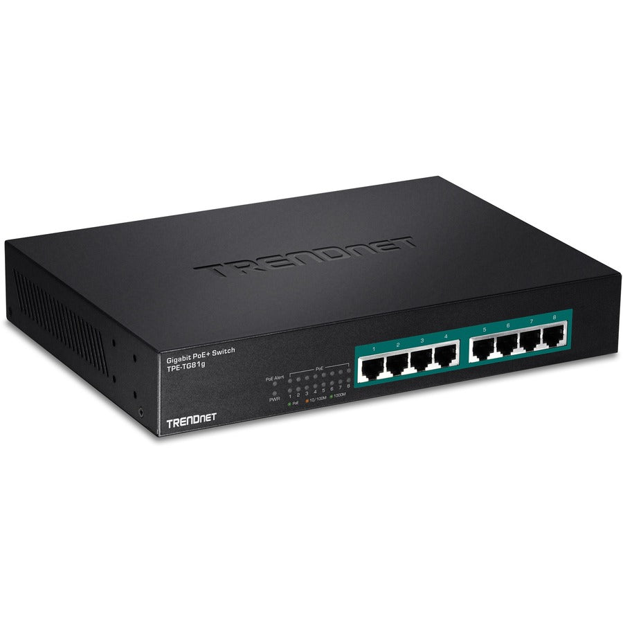8 Port Gig PoE GREENnet Swtch