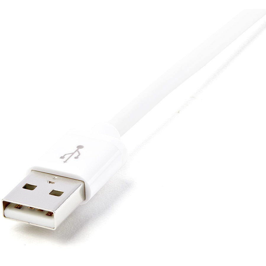 StarTech.com 2m (6ft) Long White Apple® 8-pin Lightning Connector to USB Cable for iPhone / iPod / iPad