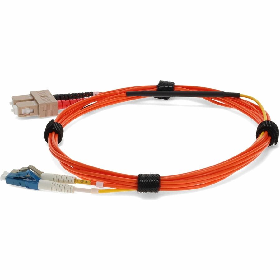 AddOn 3m LC (Male) to SC (Male) Orange OM1 & OS1 Duplex Fiber Mode Conditioning Cable