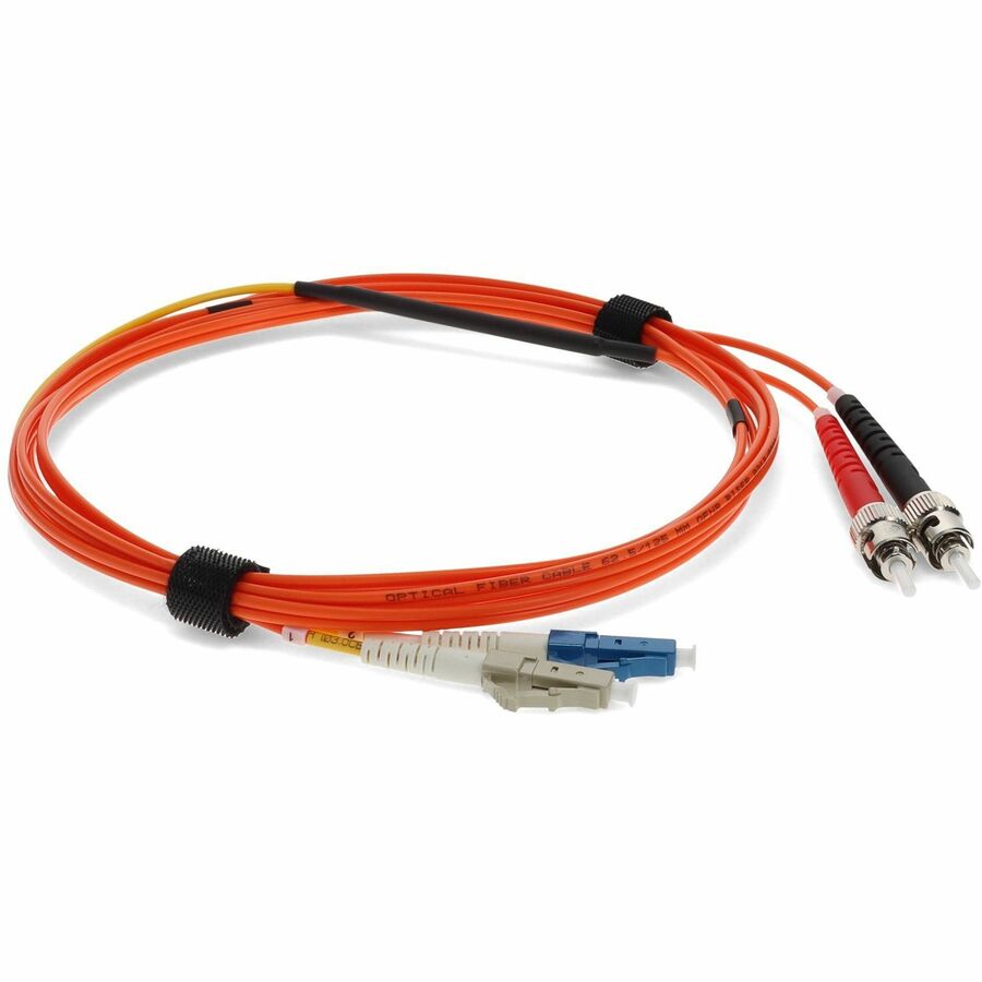 AddOn 3m LC (Male) to ST (Male) Orange OM1 & OS1 Duplex Fiber Mode Conditioning Cable