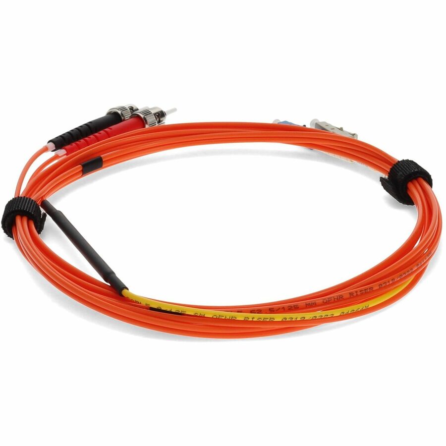 AddOn 3m LC (Male) to ST (Male) Orange OM1 & OS1 Duplex Fiber Mode Conditioning Cable