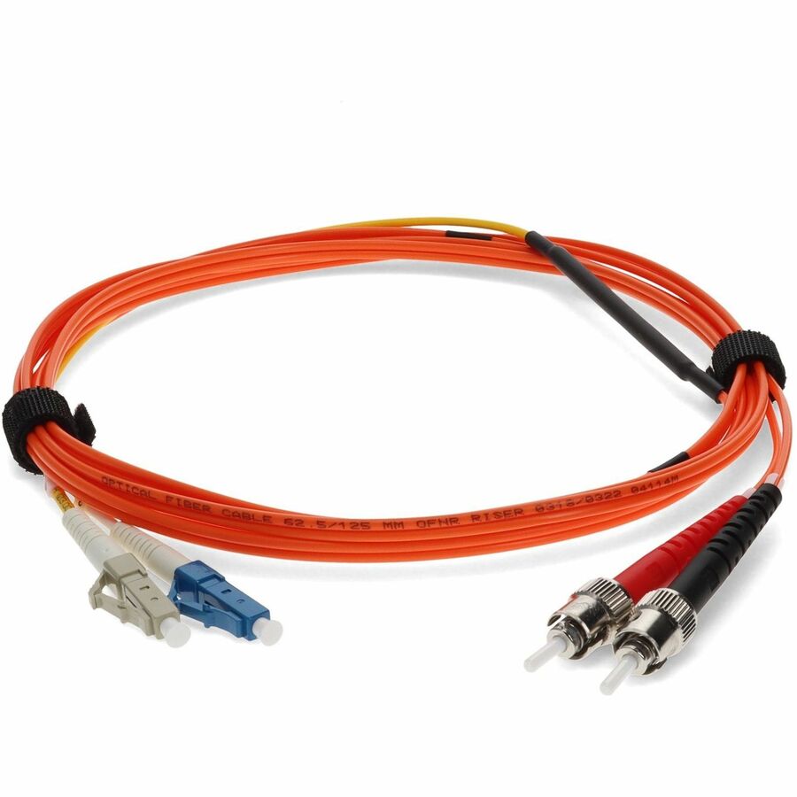 AddOn 3m LC (Male) to ST (Male) Orange OM1 & OS1 Duplex Fiber Mode Conditioning Cable