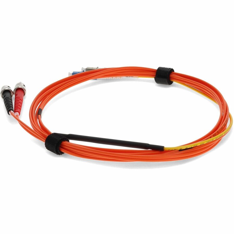 AddOn 3m LC (Male) to ST (Male) Orange OM1 & OS1 Duplex Fiber Mode Conditioning Cable