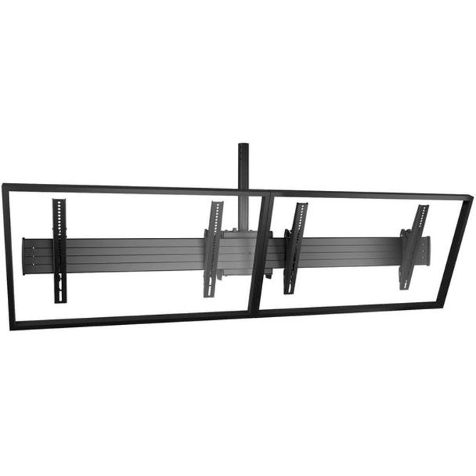 Chief Fusion 2x1 Menu Board Ceiling TV Mount - For 40-55 inch Displays - Tilt TV Mount - Black