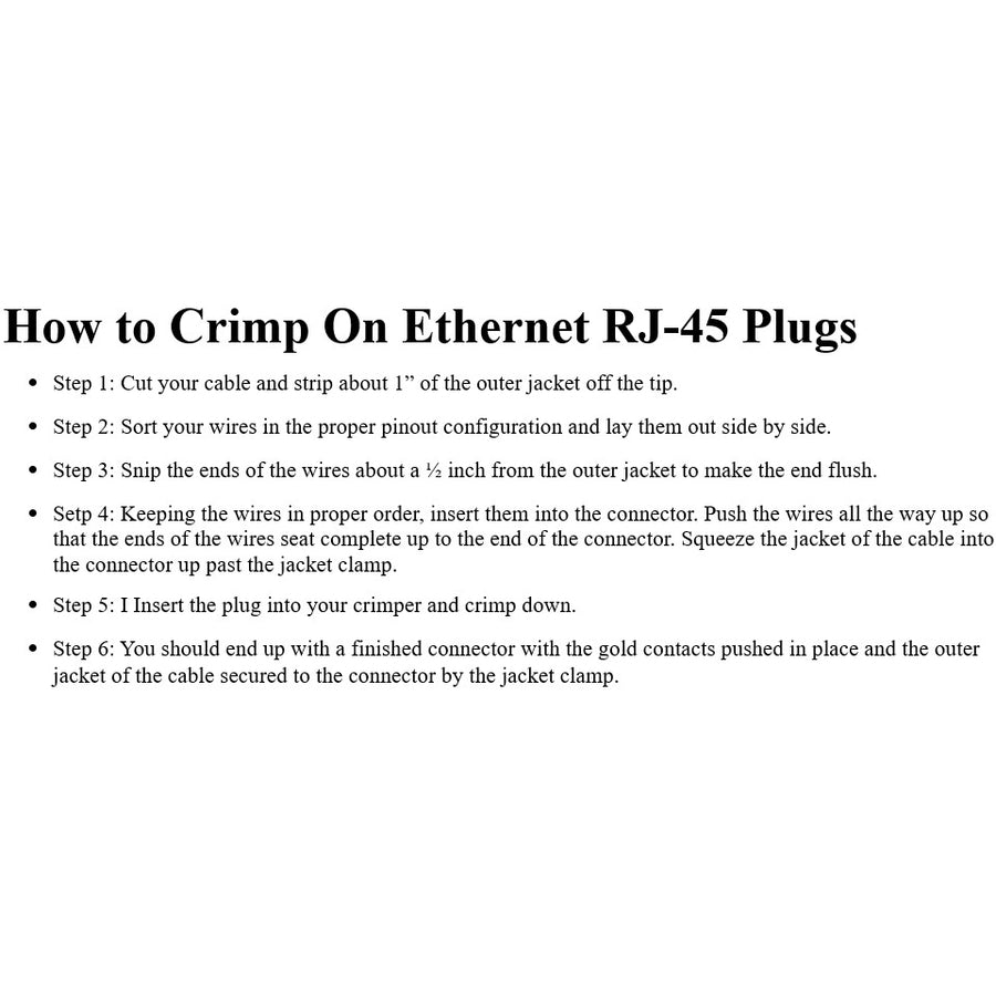 50PK CAT5E RJ45 MODULAR PLUG