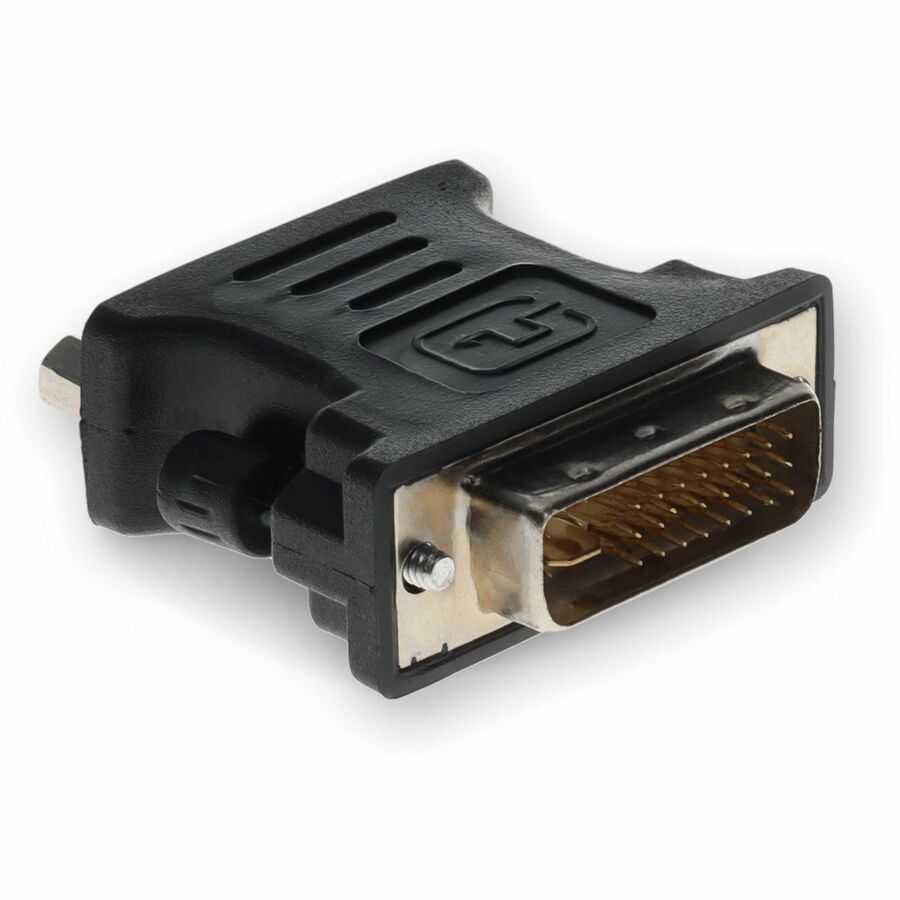 DVI-I (29 pin) Male to VGA Female Black Adapter For Resolution Up to 1920x1200 (WUXGA)