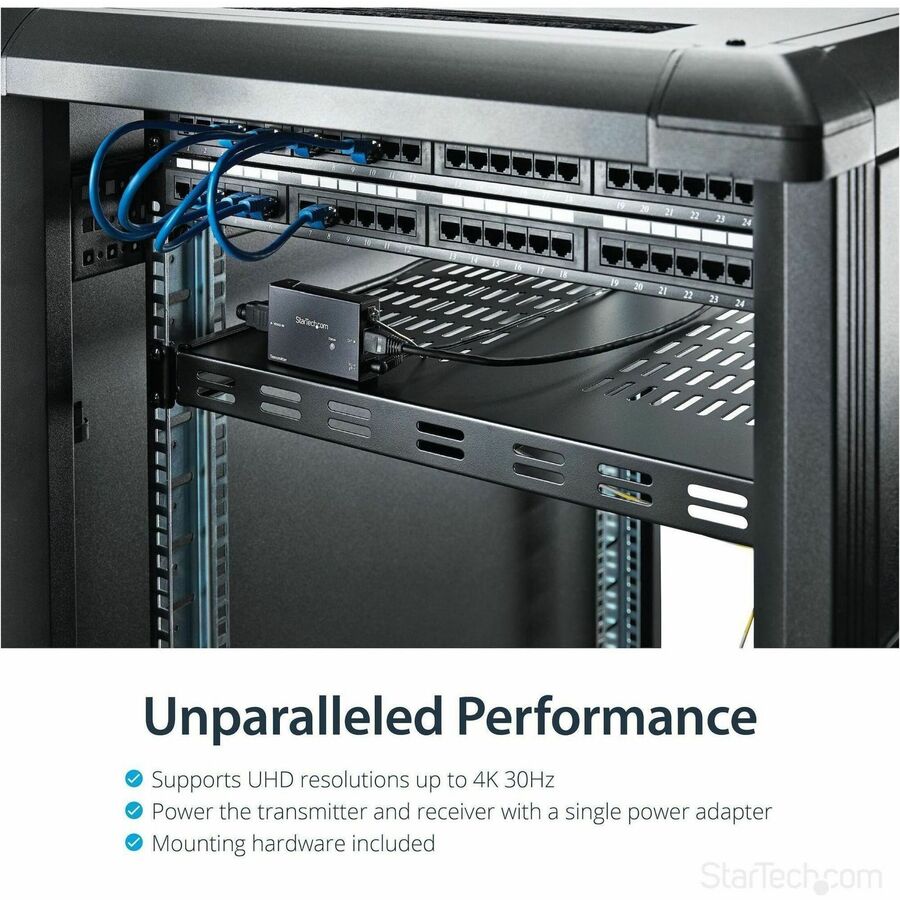 StarTech.com HDMI over CAT5e HDBaseT Extender - Power over Cable - Ultra HD 4K