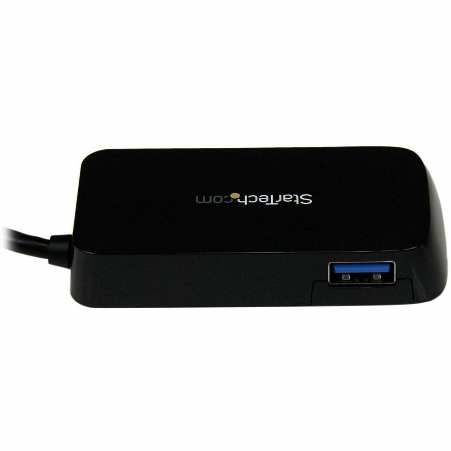 StarTech.com Portable 4 Port SuperSpeed Mini USB 3.0 Hub - 5Gbps - Black