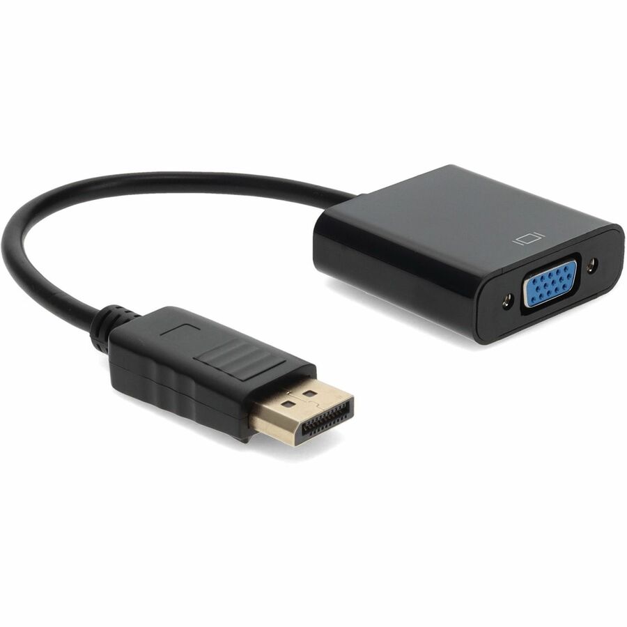 AddOn DisplayPort 1.2 Male to VGA Female Black Adapter Which Requires DP++ For Resolution Up to 1920x1200 (WUXGA)