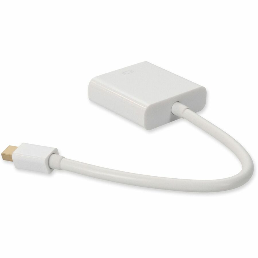 Mini-DisplayPort 1.1 Male to VGA Female White Adapter Which Supports Intel Thunderbolt For Resolution Up to 1920x1200 (WUXGA)