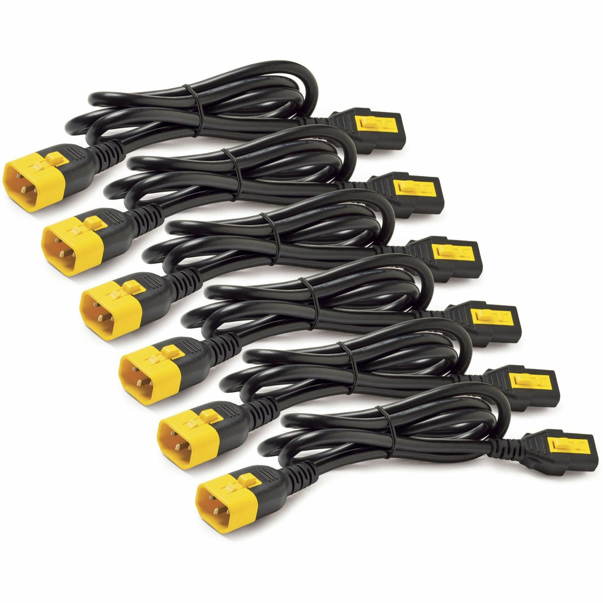 APC NetShelter Power Cord Kit (6 ea), Locking, C13 to C14, 1.8m, North America