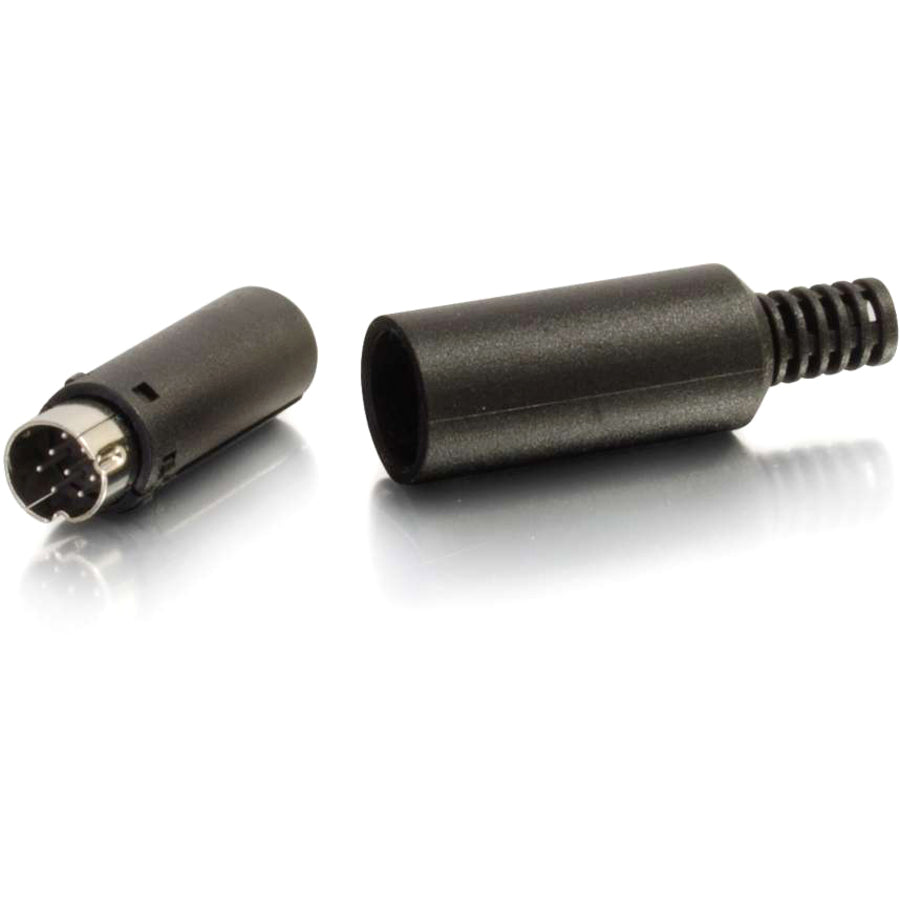 C2G 8-pin Mini Din Male Connector - Black