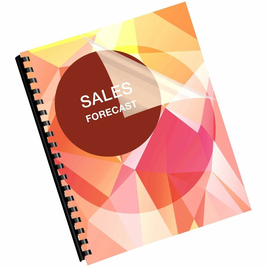 Fellowes Crystals Letter-Size Ultra Clear Binding Covers