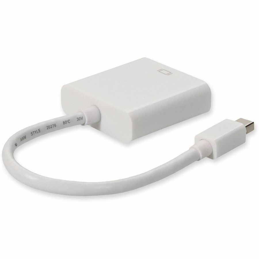 5PK Mini-DisplayPort 1.1 Male to DVI-I (29 pin) Female White Active Adapters For Resolution Up to 1920x1200 (WUXGA)