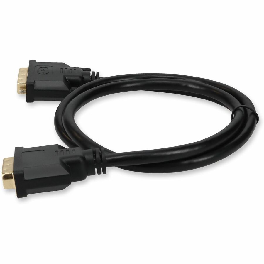 5PK 6ft DVI-D Dual Link (24+1 pin) Male to DVI-D Dual Link (24+1 pin) Male Black Cables For Resolution Up to 2560x1600 (WQXGA)