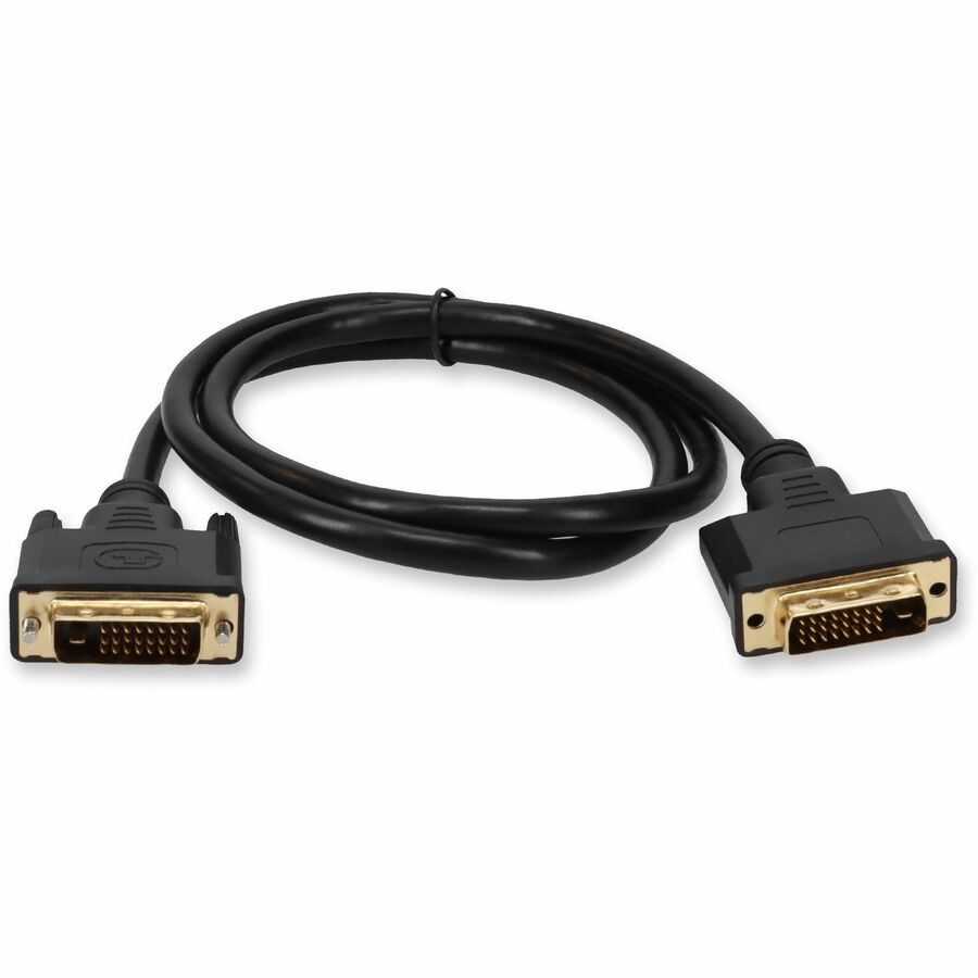 5PK 6ft DVI-D Dual Link (24+1 pin) Male to DVI-D Dual Link (24+1 pin) Male Black Cables For Resolution Up to 2560x1600 (WQXGA)