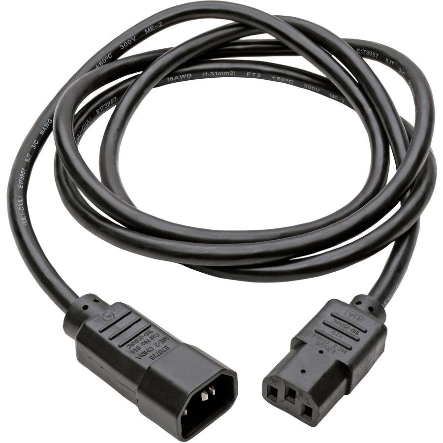 Eaton Tripp Lite Series PDU Power Cord, C13 to C14 - 13A, 250V, 16 AWG, 5 ft. (1.52 m), Black