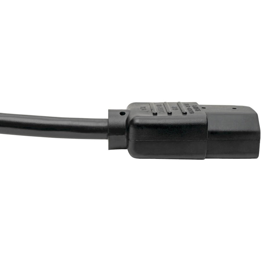 Eaton Tripp Lite Series PDU Power Cord, C13 to C14 - 10A, 250V, 18 AWG, 8 ft. (2.43 m), Black