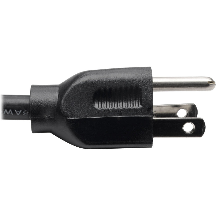 Eaton Tripp Lite Series Extension Cord Y Splitter, NEMA 5-15P to 2x NEMA 5-15R - 13A, 120V, 16 AWG, 18-in. (45.72 cm), Black