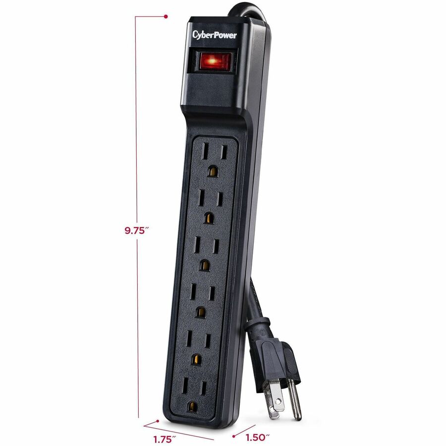 CyberPower CSB606 Essential 6 - Outlet Surge with 900 J