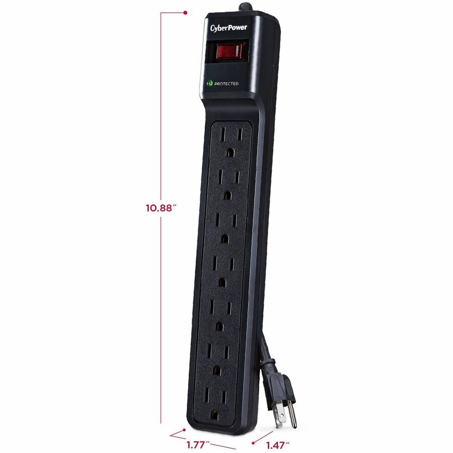 CyberPower CSB706 Essential 7 - Outlet Surge with 1500 J