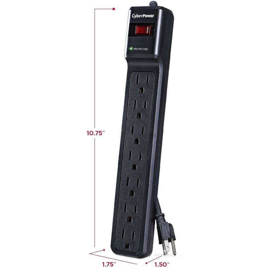 CyberPower CSB7012 Essential 7 - Outlet Surge with 1500 J