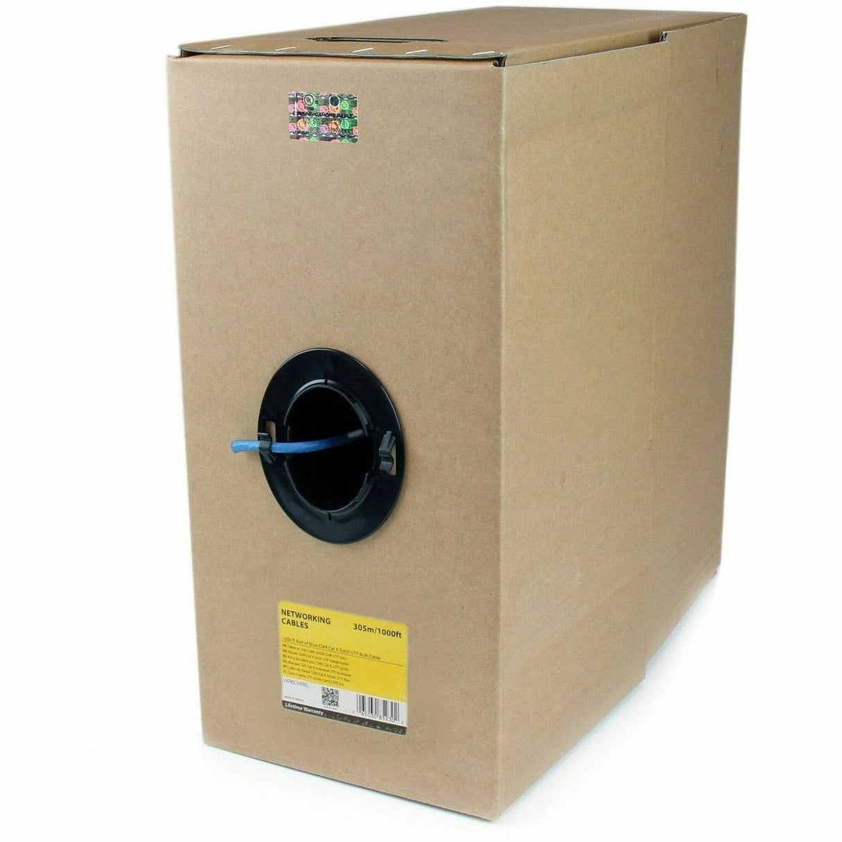 StarTech.com Bulk Cat 6 Ethernet Cable - 1000 ft. (304,8m) - Solid - CMR-Rated - Blue - TAA Compliant