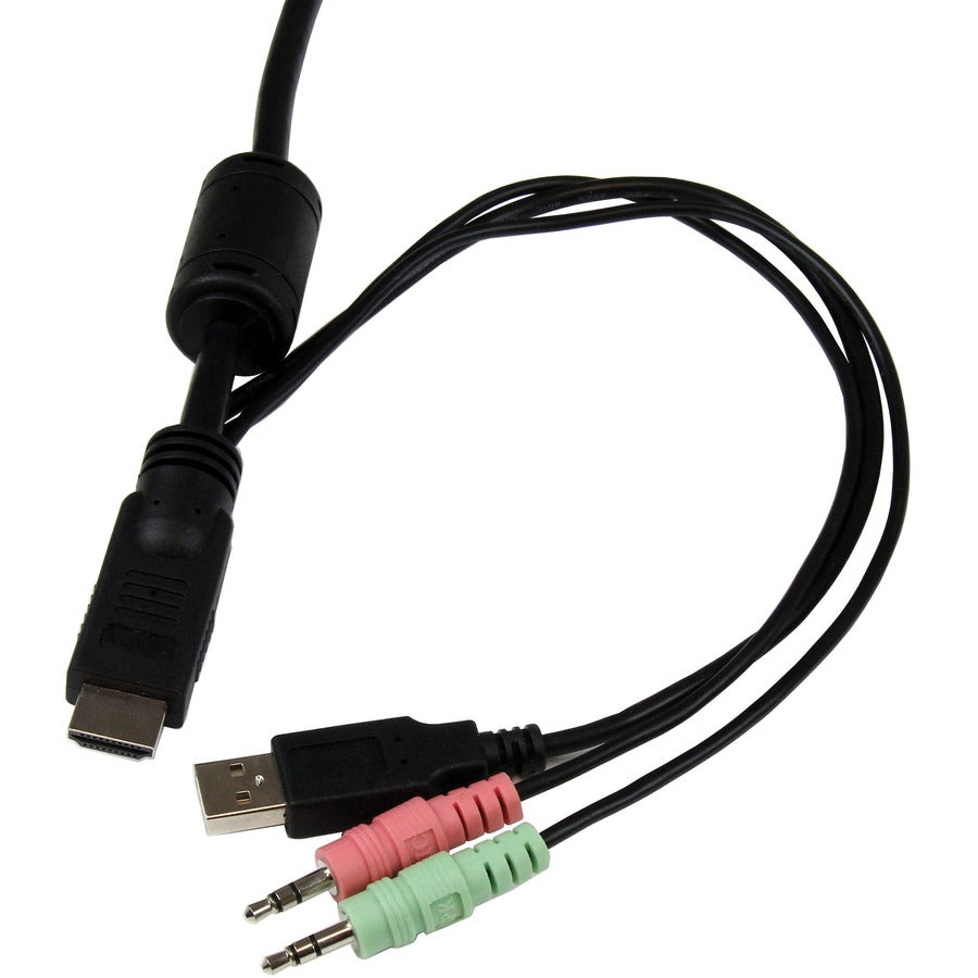 StarTech.com 2 Port USB HDMI Cable KVM Switch with Audio and Remote Switch â€" USB Powered