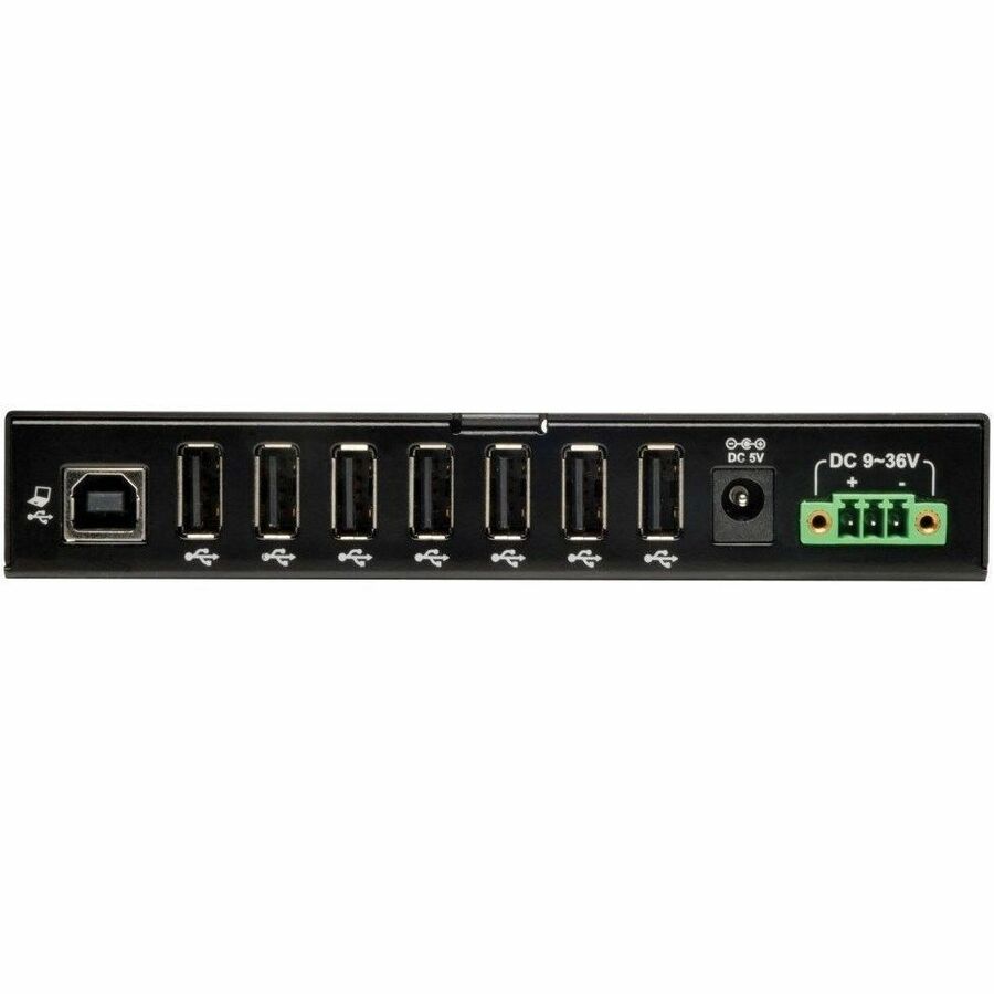 Eaton Tripp Lite Series 7-Port Industrial-Grade USB 2.0 Hub - 15 kV ESD Immunity, Metal Housing, Mountable