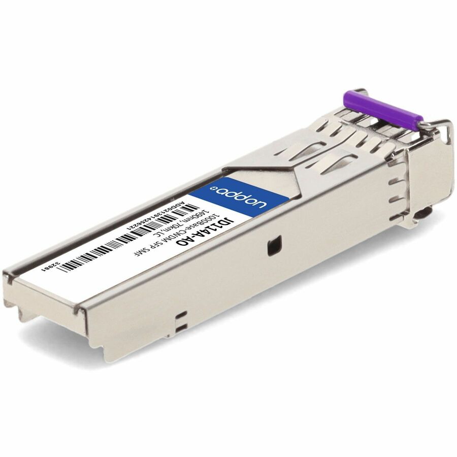 AddOn HP JD114A Compatible TAA Compliant 1000Base-CWDM SFP Transceiver (SMF, 1490nm, 70km, LC)