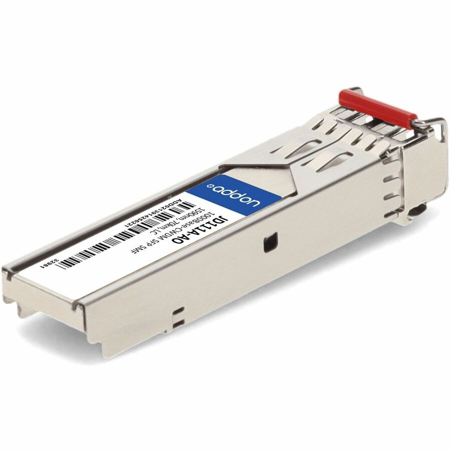 AddOn HP JD111A Compatible TAA Compliant 1000Base-CWDM SFP Transceiver (SMF, 1590nm, 70km, LC)
