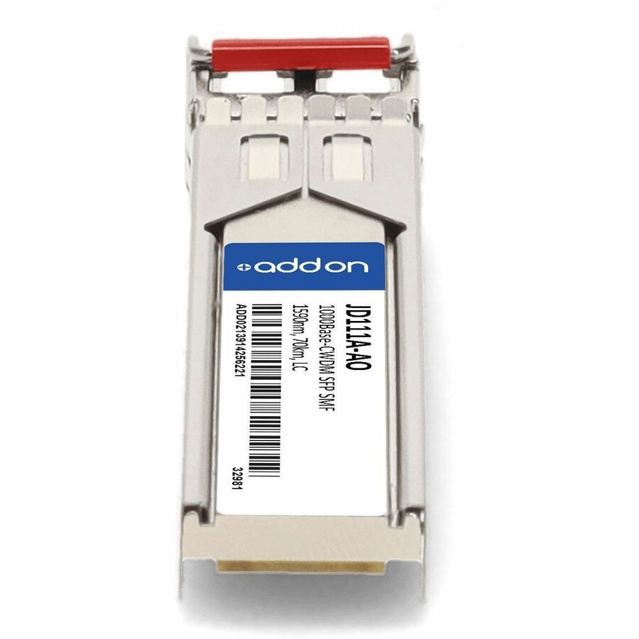 AddOn HP JD111A Compatible TAA Compliant 1000Base-CWDM SFP Transceiver (SMF, 1590nm, 70km, LC)