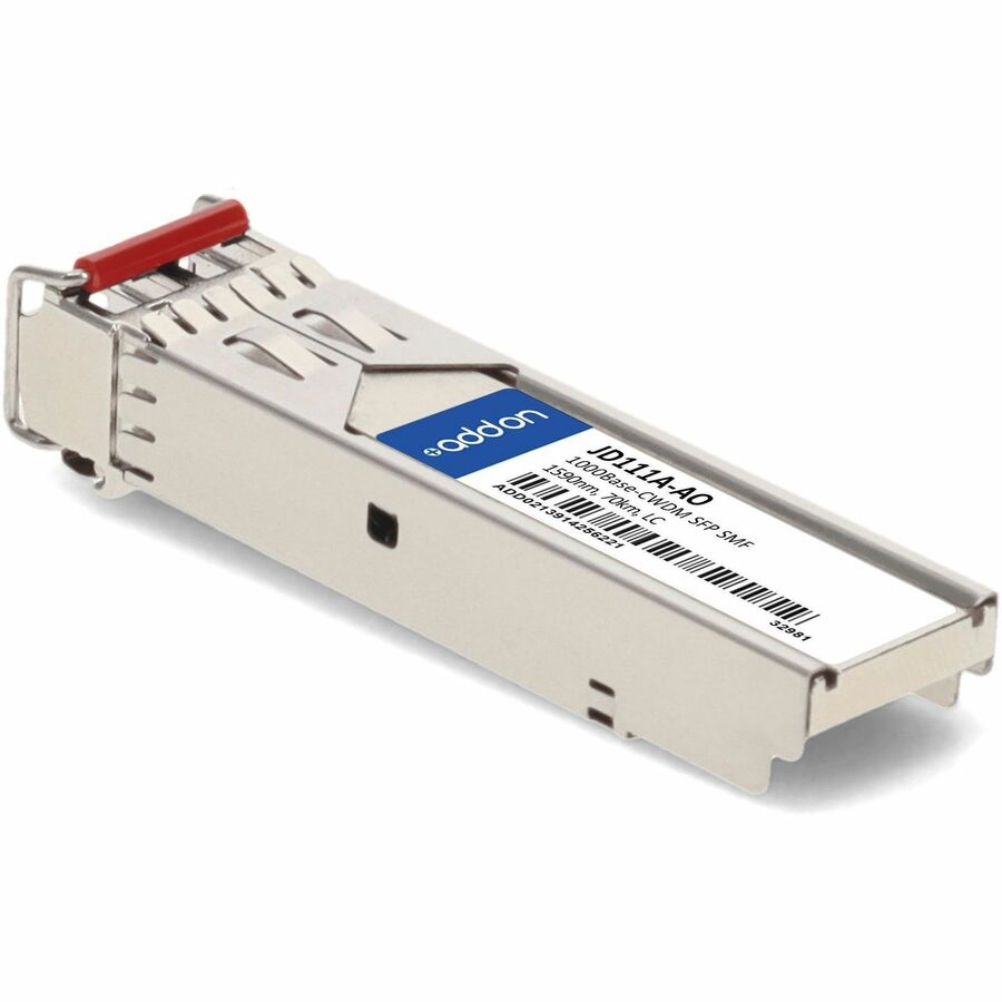 AddOn HP JD111A Compatible TAA Compliant 1000Base-CWDM SFP Transceiver (SMF, 1590nm, 70km, LC)