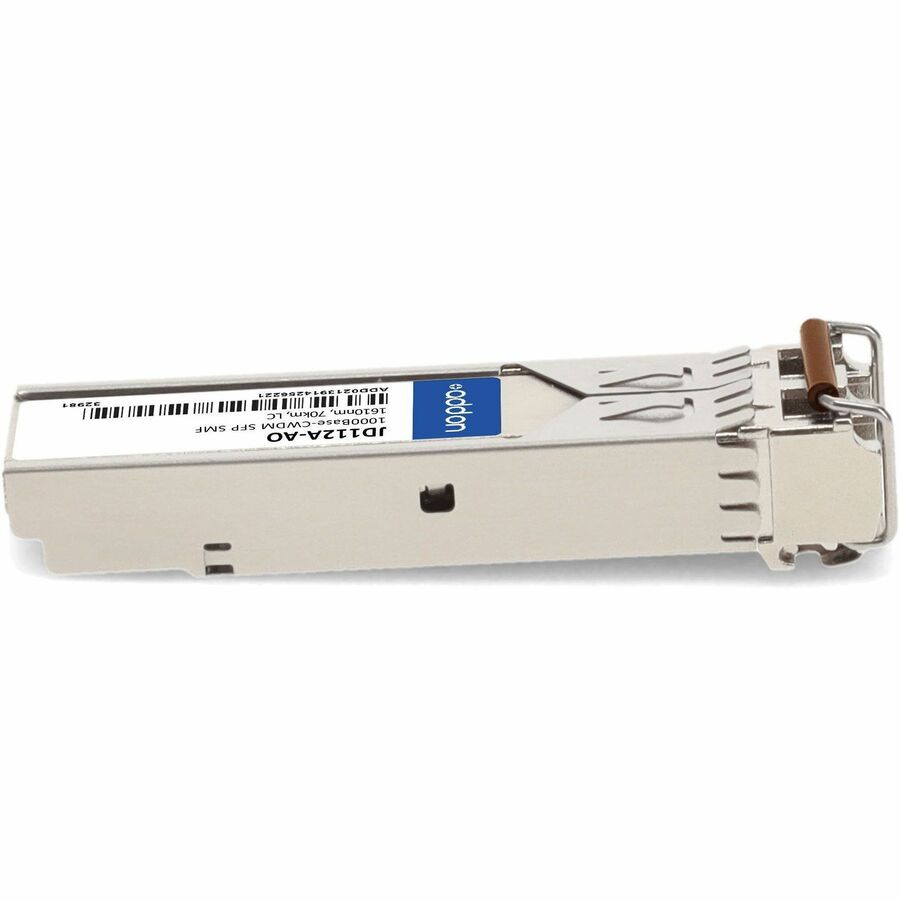 AddOn HP JD112A Compatible TAA Compliant 1000Base-CWDM SFP Transceiver (SMF, 1610nm, 70km, LC)